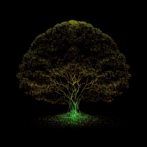 Glowing Tree Abstraction and Hallucination